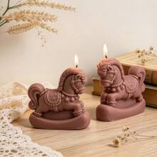 3D Rocking Horse Silicone Candle Mold Vintage Carousel Horse Shape Scented Candle Making Mould DIY Handmade Soap Epoxy Resin Casting Home Table Decor Art Craft Gift Supplies - Mold - View 4