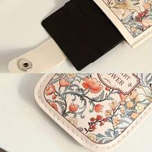 Women's Bus Card Holder Credit Card Wallet Vintage Oil Painting Pattern Pull-Out Card Holder One-Piece Card Holder Compact Ultra-Thin Mini Bag Cartoon New Niche Design Card Sleeve Exquisite Card Holder, Mini Storage Bag Small Bag - Multicolor - View 7