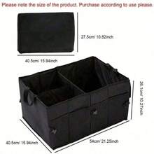 1PC Large Capacity Car Storage Box, Foldable Car Organizer / Car Storage Bin - A - View 5