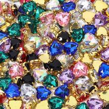 30pcs/Pack Colorful Heart-Shaped Rhinestones, 1cm/0.39in Stainless Steel Base, Heart Rhinestones, DIY Handmade Clothing, Shoes, Hats, Boxes, Packaging Decoration, Shiny Rhinestone Decoration - Heart-shaped Rhinestone - View 4