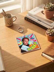 1pc/5pcs K-Pop Boy Group CO-RTIS Photo Frame Aesthetic Anime Acrylic Keychains, New Korean Boy Group CO-RTIS Member Sticker Style Art Series Backpack And Car Key Accessories, K-Pop Boy Group Popular Aesthetic And Fan-Made Idol Support Merchandise Gift For Enthusiasts - Multicolor - View 11