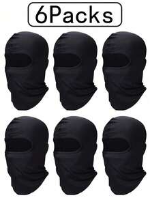 10pcs Men's Ski Face Mask Full Face Protection Winter Balaclava UV Protection Outdoor Cycling For Women - A - View 11