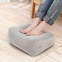 20pcs Portable Inflatable Foot Stool (Random Style), Thickened PVC Material, Foldable And Adjustable Inflatable Footrest, Quick Inflation And Deflation, Lightweight And Easy To Store. Suitable For Airplane, High-Speed Train Long-Distance Travel, Office Nap, Home Leisure, Self-Driving Trip. Support Legs, Elevate Feet, Relieve Soreness, Alleviate Leg Fatigue. Durable And Sturdy, Excellent Airtightness, Non-Slip Surface, Stable Load-Bearing. Travel Footrest, Office Footstool, Home Footrest Accessory, Essential For Business Travel, Multi-Scenario Universal Inflatable Footstool, Portable Travel Foot Support Accessory. - Multicolor - View 4