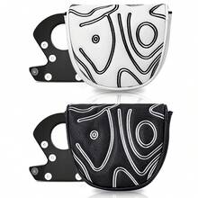 1PC Geometric Abstract Line Golf Mallet Putter Head Cover, PU Golf Putter Cover, Stylish Golf Gift For Golfer - Multicolor - View 3