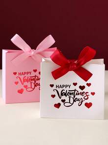 10/20pcs Valentine's Day Gift Boxes - Valentine's Day Gift Box, Heart-Shaped Gift Box, Red White Pink Color Scheme Gift Box, Theme Party Favor Box, Couple Surprise Gift Box - View 10