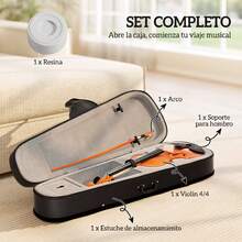 HOMCOM Instrumentos de Cuerda - Marrón - Ver 2