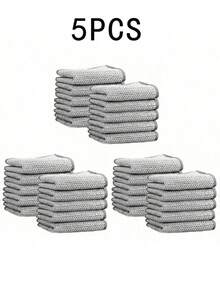 30/20/10pcs Thickened Steel Wire Scrubbing Cloths, Heavy Duty Non-Scratch Metal Mesh Cleaning Rags, Reusable Abrasive Scrub Pads For Kitchen Pots, Pans, Stoves & Tough Grease Stain Removal - Multicolor - View 11