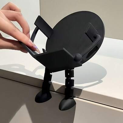1 pieza Portarrollos de papel higiénico creativo en blanco y negro, material de plástico ABS, colocación estable del rollo de papel higiénico, adecuado para la parte superior del inodoro, encimera del baño, decoración y almacenamiento del baño, adorno de escritorio lindo, herramienta de almacenamiento de toallas de papel para el baño, regalo divertido para el hogar en Navidad y Halloween