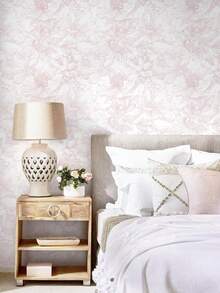 1 Roll Self-Adhesive Wallpaper, PVC Self-Adhesive Wall Decor Sticker, Light Pink Line Drawing Floral Pattern, Matte Waterproof Home Decor, Removable And Repositionable, Freely Cuttable, Suitable For Bedroom, Entrance, Living Room, Wardrobe, Cabinet And Furniture Renovation. Perfect For DIY Home Decor, Temporary Room Decoration For Renters, Quick Wall Refresh, Easy To Wipe Clean, No Residue When Removed. - 1PC - View 13