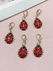 5PCS Golden Lovely Red Cherry Strawberries Decorative Shoelace Clip DIY Pendant Decorations Cherry Shoe Lace Charms Xmas Tree Shoe Buckles Accessories - Multicolor - View 17