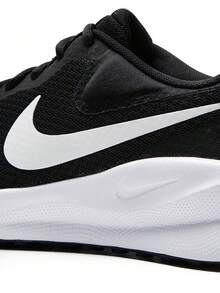 Nike男鞋運動鞋2026新款REVOLUTION 7緩震輕便透氣公路跑步鞋FB2207-001 - 黑與白 - 查看 8