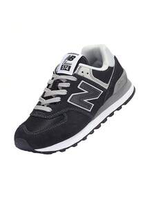 New Balance 2026 New 574 Series Retro Running Shoes Unisex Casual Sneakers ML574EVB - Black - View 7