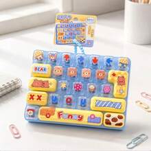 Mini Keyboard Clicker Fingertip Toy Keychain, 26-Key Multi-Button Stress Relief Toy, Portable Desktop Gadget And Bag Charm - Multicolor - View 3