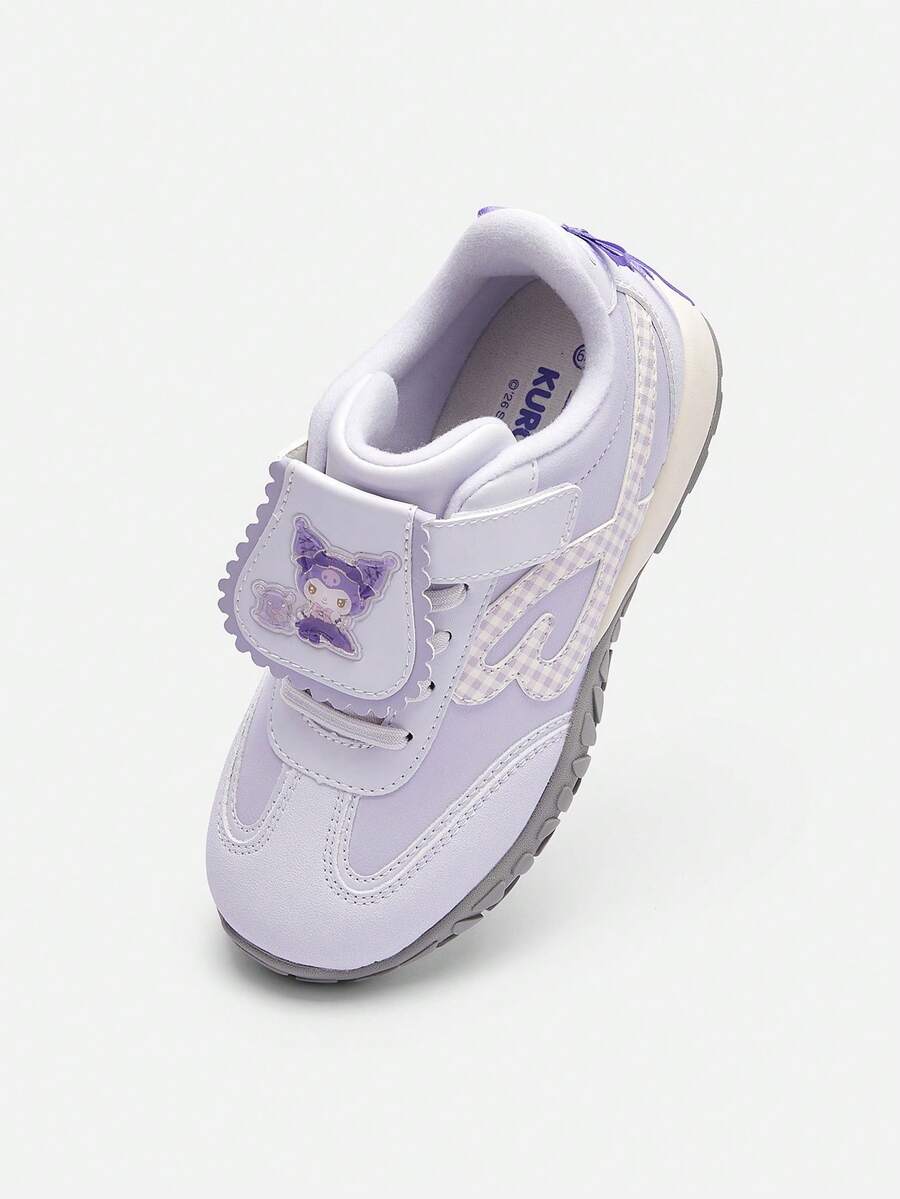 Girls Fleece Lined Skate Shoes Soft Warm Winter Kids Footwear - Pink Purple - View 1