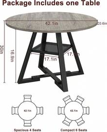 Dining Tables - Grey - View 2