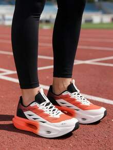 Women's Sports Shoes, Minimalist Colorblock Athletic Upper, Shock-Absorbing Rebound Tennis Shoes, Versatile For Daily Commute, Outdoor Sports And Ball Games - Koi - View 1