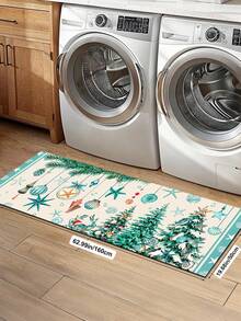 1/2 buah Karpet Dekorasi Dapur Natal, Karpet dan Alas Dapur Musim Dingin, Aksesori Dapur Anti Selip, Dapat Dicuci, Menyerap Air, Alas Dekoratif, Hadiah Liburan Natal! - MultiWarna - View 17