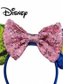 Disney 1pc Alien Cartoon Bow Headband, Animal Cartoon Headpiece, Amusement Park Decorative Hairband, Holiday Gift, Party Costume Accessory Headband - Multicolor - View 5