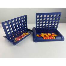 Small Classic Checkers Four-In-A-Row Chess Game, Party Game, Entertaining Game, Multi-Player Competition Game, Connect Four - Multicolor - View 3