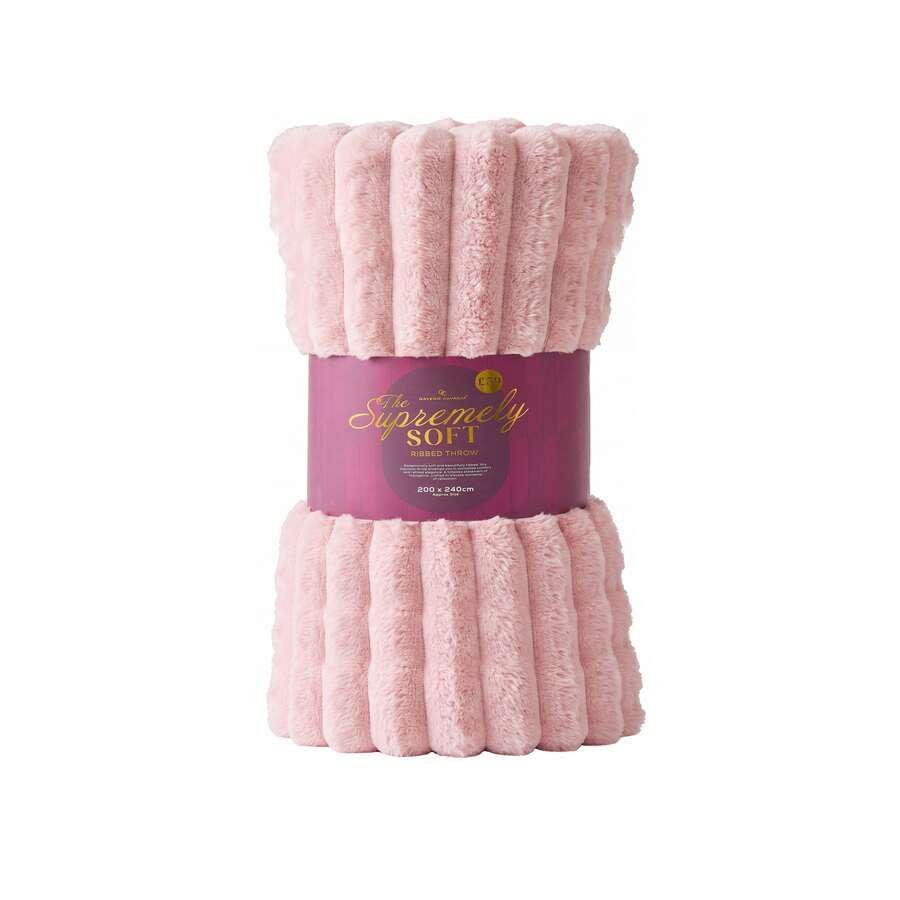 GC Gaveno Cavailia Chunky Ribbed Throw Blanket – Soft Cosy Textured Sofa & Bed Blanket, Washable Polyester Home Décor Throw