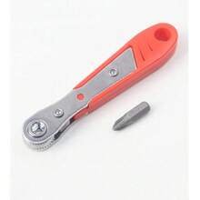 Ratchet Screwdriver Handle For Narrow Spaces, Front And Back, Bent Handle Wrench, Right Angle Bend, Screwdriver, Steel Material, Red, Requires Assembly, Non-Electric, No Battery Needed, Suitable For Industrial And Scientific Use - Multi-color - View 12