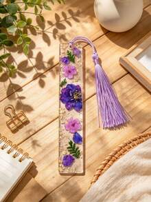 Personalized Pressed Daisy Bookmark, Customized Resin Floral Reader Gift - Multicolor - View 17
