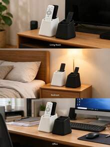 1pc Vertical Stripe Remote Control Storage Box, Remote Control Holder, Decorative Storage Box, Vertical Stripe Design, Easy Access, Suitable For TV, Air Conditioner And Other Home Remote Control Storage, Home Decor, Decoration, Storage Box, Dorm Storage, Desktop Organization, Christmas, - One Size - View 2
