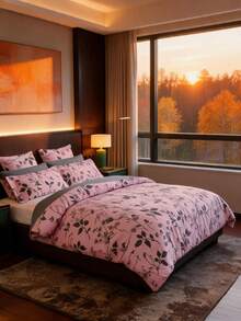 Always Home- Duvet Set - Cozy Set With Pillow - Hot Pink - View 2
