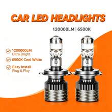 Heyword 5000W 5000000LM H7 H4 Canbus Mini Lens H11 9005 9006 HB3 HB4 LED 投影燈泡 6000K 通用汽車與摩托車 - 6000K 冷白光 - 查看 12