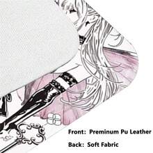 Gothic Dark Anime Girl PU Leather Desk Mat, Large Waterproof Anti-Slip Mouse Pad, Vintage Cross Sketch Pattern Table Protector, Aesthetic Japan Manga Keyboard Mouse Mat For Gaming Study Desktop Decor - View 7