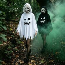 1 buah Jubah Wajah Hantu Pesta Halloween, Jubah Kostum Pesta Bertema, Perlengkapan Berpakaian untuk Acara Kumpul-kumpul Liburan - MultiWarna - View 1