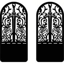 Hollow Metal Bookend With Natural Floral Pattern, Suitable For Organizing And Decorating Bookshelves And Bookcases, An Artistic Gift For Book Lovers, Bibliophiles And Office Workers - One Size - View 11