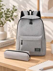 1pc Backpack, Large Capacity Multifunctional Backpack, Stationery Storage Bag, Student Pencil Case, School Supplies, Pencil Pouch, Backpack Back To School Essential, Unisex, Portable Backpack, Back To School Essential - Multi-color - View 14