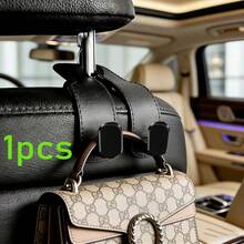 4pcs/2pcs/1pc Car Seat Storage Hooks, Universal Fit, Fashionable Minimalist Double-Fold Design, Sturdy And Durable, Easy Installation, Universal Headrest Hanging Bag, Clothes Hook, Popular Car Accessory, Multi-Functional Car Storage Hook, Father's Day Gift - Multicolor - View 11