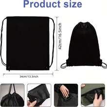 1/3/5pcs Drawstring Backpack: Durable Nylon Sports Bag, Suitable For Travel, Yoga, Fitness, Outdoor Camping, Hiking And Beach Essentials - Multicolor - View 1