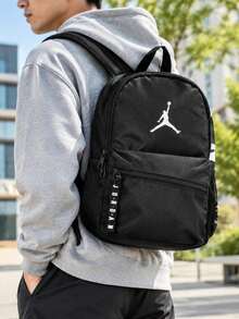 Nike Unisex Lightweight Outdoor Backpack, Casual Daily Travel Sports Commute Backpack JD2643052TD-001 - True Black - View 1
