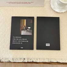 Ins風極簡英文雜誌攝影道具，辦公室客廳書架民宿裝飾，拍照與直播背景 - 裝飾書 - 查看 15