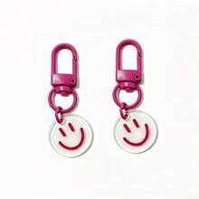 Cute 5-50pcs Women's Smile Shaped Multi-Color Candy Car Earphone Keychain, Fashion Key Ring, Suitable For Daily Wear, Keychain Gift Souvenir, Car Accessory, Bag Pendant, Campus Gothic Y2K Style - Multi-color - View 11
