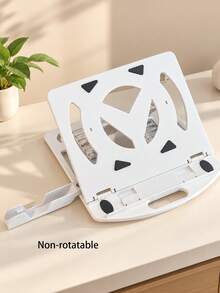Modern Minimalist Plastic Folding Laptop Stand, Adjustable Height Portable Computer Holder With Hollow Panel And Non-Slip Pads, Compact Laptop Desktop Stand For Work, Study, Home Office, Back To School, Thanksgiving, Christmas, Autumn/Winter - One Size - View 15