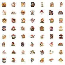 55 Buah Stiker Jamur Retro, Stiker Pola Aneka Warna, Stiker Cantik, Botol, Kertas Dekoratif, Scrapbooking, Buku Harian, Laptop, Bumper, Skateboard, Botol Minum, Komputer, Ponsel, Kartu Ucapan, Album Foto, Furnitur, Stiker - Satu-Ukuran - View 3
