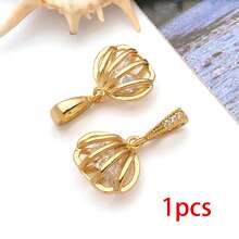 1pc 18K Gold Plated Marine Life Charms Mermaid Starfish Turtle Dolphin Shell Brass Pendants For DIY Handmade Jewelry Making Accessories - Gold - View 25