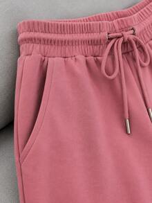 Women Two-Piece Outfits - Dusty Pink - View 4
