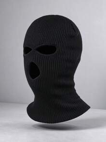 1pc Knitted Balaclava Full Face Mask, Ski Headwear, Winter Warm Neck Warmer, Windproof Full Coverage Headgear, Suitable For Skiing, Snowboarding, Motorcycle Riding, Winter Outdoor Activities - Balaclava - View 1