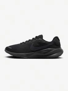 Nike男鞋運動鞋2026新款REVOLUTION 7緩震輕便透氣公路跑步鞋FB2207-005 - 黑色 - 查看 2