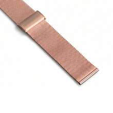 1pc Milanese Loop 304 Stainless Steel Quick Release Rose Gold Strap Compatible With Apple Watch HW DW, Unisex (Watch Not Included) - Rose Gold - View 9