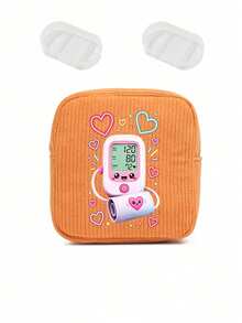 Fun Pattern Ins Style Mini Medical Bag, Sanitary Pads, Bandages, Medicine Storage & Makeup Organizer, Lightweight And Portable For Commute, Travel And Dormitory, Designed For Women Who Value Neatness And Aesthetics, Perfect For Back To School And Birthday Gift, Thoughtful Gift For Yourself Or Friends, Adds Fun And Order To Daily Outings - Multicolor - View 13