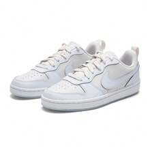 Nike Court Bourget Recrawford Comfortable And Versatile GS Low-Top Sneakers - Durable, Breathable, And Stylish - White - View 4