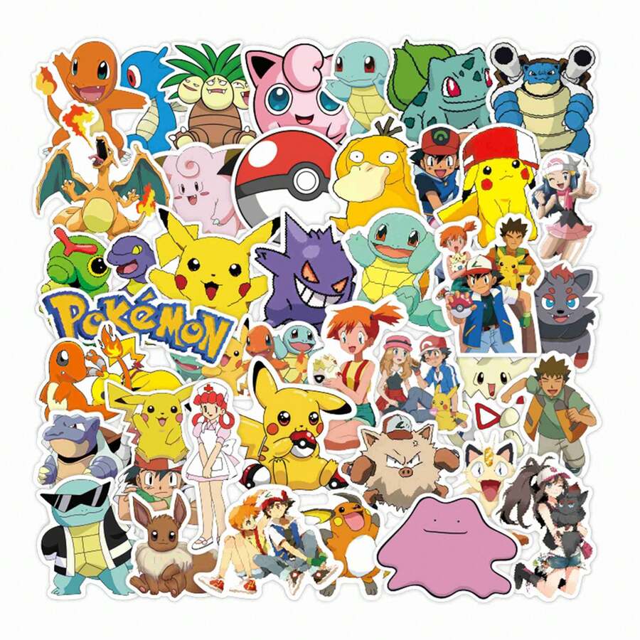 1set/50pcs All-Series Sticker Pack, Diverse Monster Designs. Perfect ...
