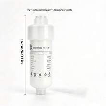 Washing Machine Filter, Washing Machine Hose Filter | 5 Micron Sediment Filter, Suitable For Washing Machine, Shower Head, Shower Faucet, Water Heater | Inline Filter, Home Water Purifier, Home Water Filtration System - A - View 12