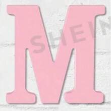6-Inch Pink Wooden Letters, Unpainted Wooden Letters, Suitable For Wall Decoration, Decorative Vertical Letters And Crafts, Home Party Project Decorative Signs - A - View 3